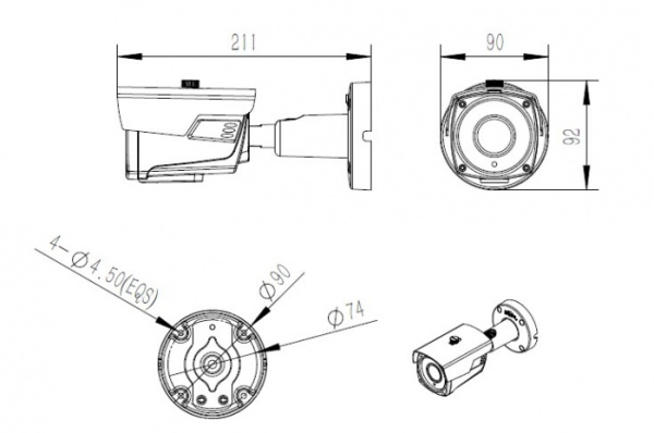Камера TopVision LBP60HTC200F 1080p 2.8-12мм Камера TopVision LBP60HTC200F 1080p 2.8-12мм